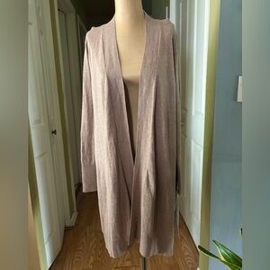 Chico’s Silk Cotton blend long sleeve Cardigan size 1